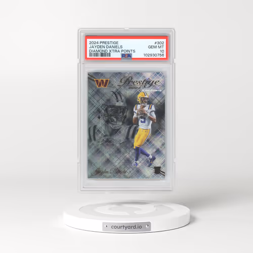 2024 Panini Prestige #302 Jayden Daniels - Diamond Xtra Points (PSA 10 GEM MINT)