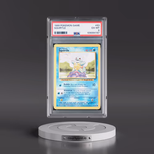 1999 Pokémon Game #63 Squirtle (PSA 6 EX-MT)