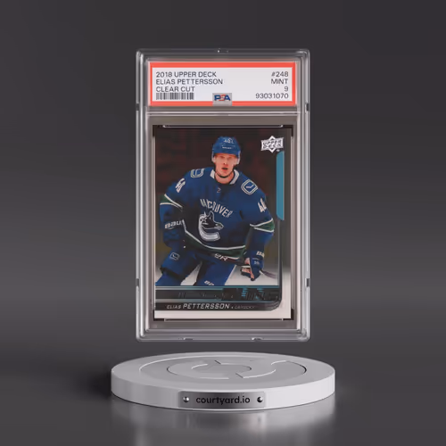 2018 Upper Deck #248 Elias Pettersson - Clear Cut (PSA 9 MINT)