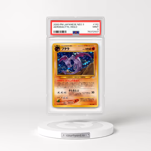 2000 Japanese Neo Revelation #142 Aerodactyl - Holo (PSA 9 MINT)