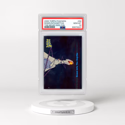 2000 Topps Pokémon the Movie 2000 #58 Down Into the Depths - Foil (PSA 10 GEM MINT)