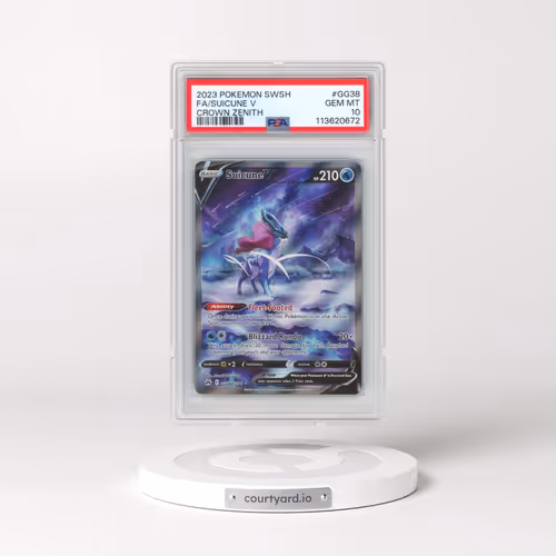 2023 Pokémon Sword and Shield Crown Zenith #GG38 Suicune V - Holo Full Art (PSA 10 GEM MINT)