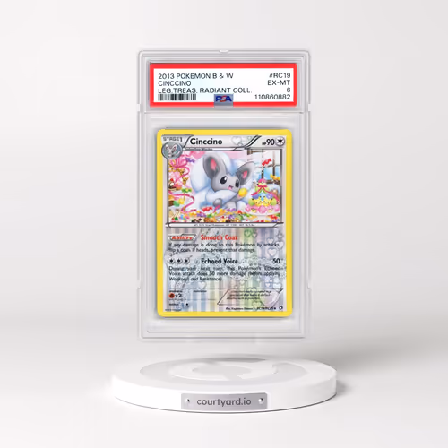 2013 Pokémon Black & White Legendary Treasures Radiant Collection #RC19 Cinccino (PSA 6 EX-MT)