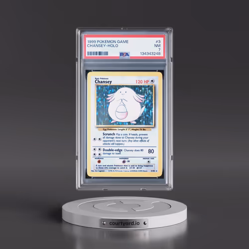 1999 Pokémon Game #3 Chansey - Holo (PSA 7 NM)