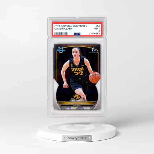 2022 Bowman Chrome University #50 Caitlin Clark (PSA 9 MINT)