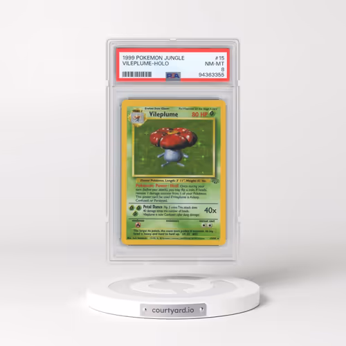 1999 Pokémon Jungle #15 Vileplume - Holo (PSA 8 NM-MT)