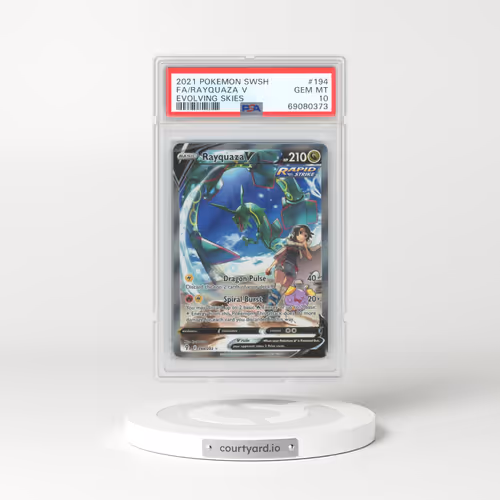 2021 Pokémon Sword & Shield Evolving Skies #194 Rayquaza V - Holo Full Art (PSA 10 GEM MINT)