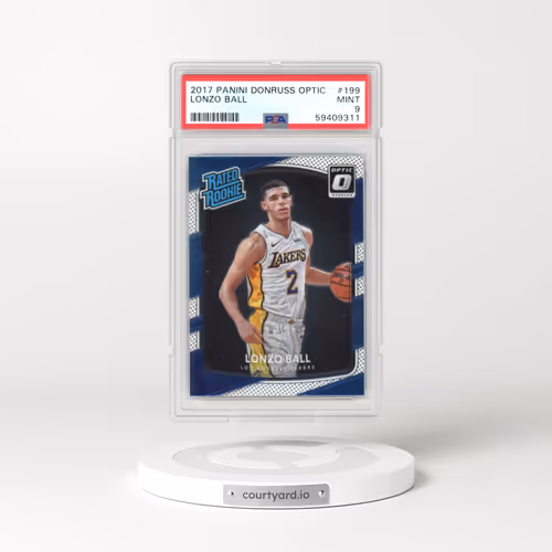 2017 Panini Donruss Optic #199 Lonzo Ball (PSA 9 MINT)