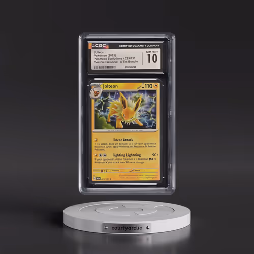 2024 Prismatic Evolutions - PRE EN #029/131 Jolteon - (Cosmos Holo) Costco Exclusive 8-Tin Bundle (C