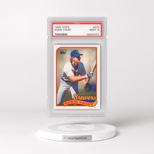 1989 Topps #615 Robin Yount (PSA 9 MINT)