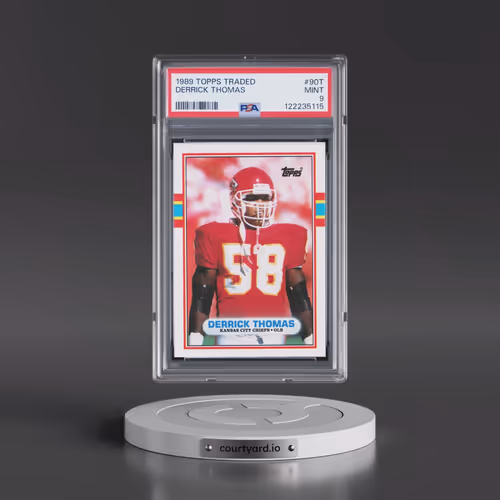 1989 Topps Traded #90T Derrick Thomas (PSA 9 MINT)