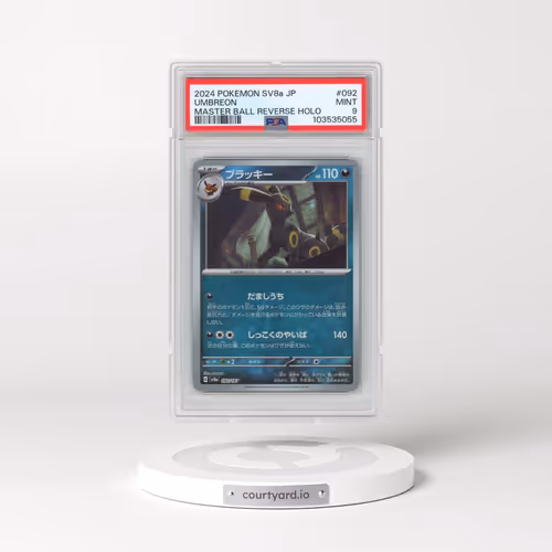 2024 Pokémon Sv8a-Terastal Fest EX #092 Umbreon - Reverse Holo Master Ball (PSA 9 MINT)