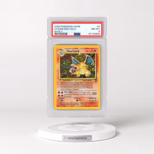 2000 Pokémon Game Base II #4 Charizard - Holo (PSA 8 NM-MT)