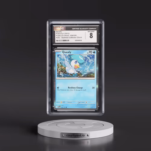 2023 Paldea Evolved #050/193 Quaxly - Holo Summer Collector Chest (CGC 8 NM-MT)