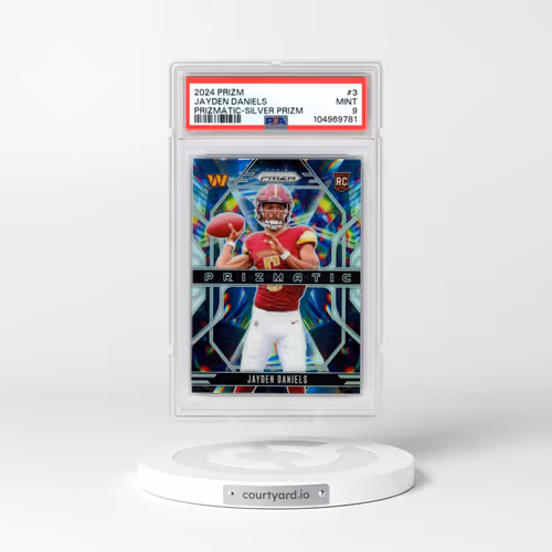 2024 Panini Prizm Prizmatic #3 Jayden Daniels - Silver Prizm (PSA 9 MINT)