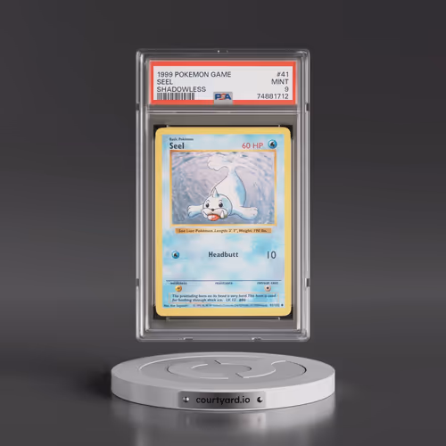 1999 Pokémon Game #41 Seel - Shadowless (PSA 9 MINT)