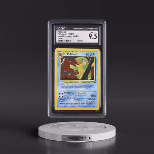 2001 Pokémon Neo Discovery #8 Politoed - Holo (CGC 9.5 MINT+)