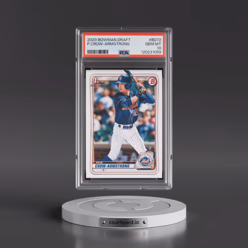 2020 Bowman Draft #BD72 Pete Crow-Armstrong (PSA 10 GEM MINT)
