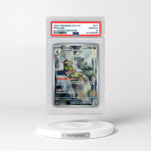 2024 Pokémon Sfa EN-Shrouded Fable #077 Fraxure - Illustration Rare (PSA 10 GEM MINT)