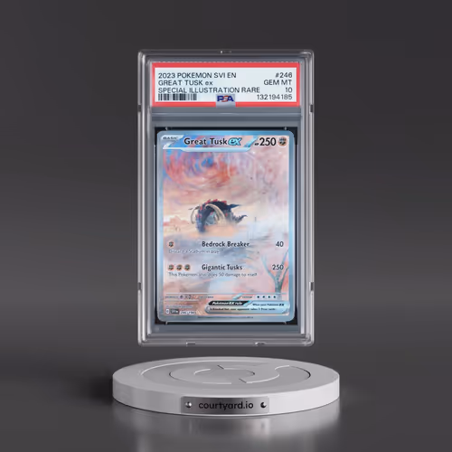 2023 Pokémon Svi EN-Scarlet & Violet #246 Great Tusk EX - Holo Special Illustration Rare (PSA 10 GEM