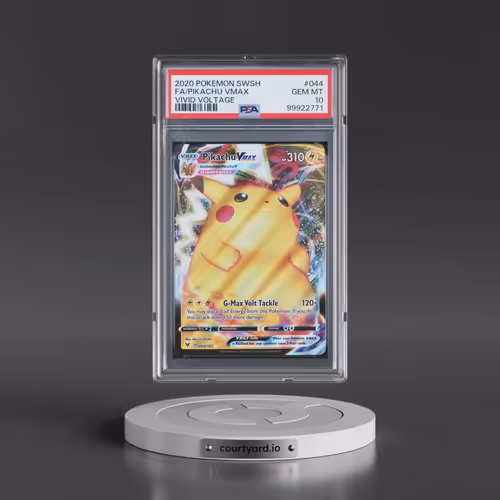 2020 Pokémon Sword & Shield Vivid Voltage #044 Pikachu Vmax - Full Art (PSA 10 GEM MINT)