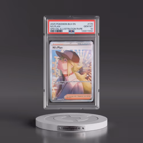 2025 Pokémon Blk EN-Black Bolt #170 N's Plan - Special Illustration Rare (PSA 10 GEM MINT)