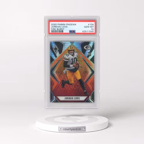 2020 Panini Phoenix #104 Jordan Love - Fire Burst (PSA 10 GEM MINT)