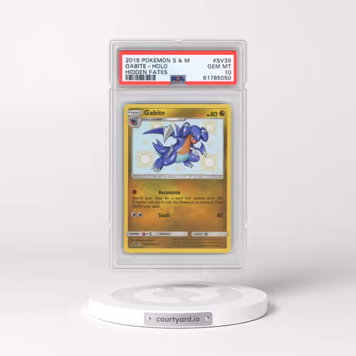 2019 Pokémon Sun & Moon Hidden Fates #SV39 Gabite - Holo (PSA 10 GEM MINT)