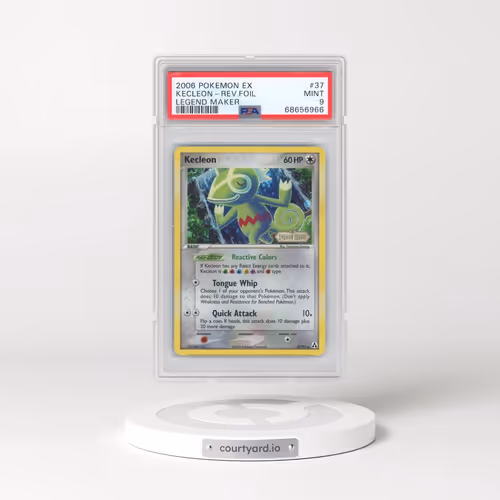 2006 Pokémon EX Legend Maker #37 Kecleon - Reverse Foil (PSA 9 MINT)