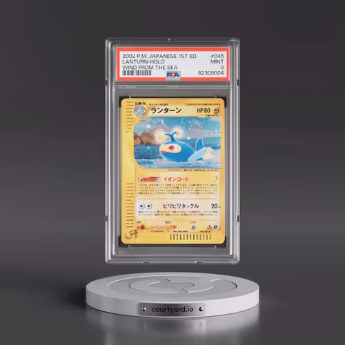 2002 Pokémon Wind From the Sea #045 Lanturn - 1st Edition Holo (PSA 9 MINT)