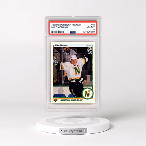 1990 Upper Deck French #46 Mike Modano (PSA 8 NM-MT)