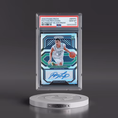 2020 Panini Prizm Rookie Penmanship #RPPPC Payton Pritchard - Silver Prizm (PSA 10 GEM MINT)