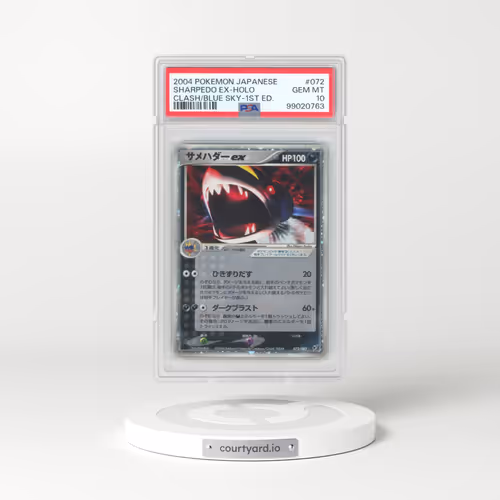 2004 Pokémon Clash of the Blue Sky #072 Sharpedo EX - 1st Edition Holo Holo (PSA 10 GEM MINT)