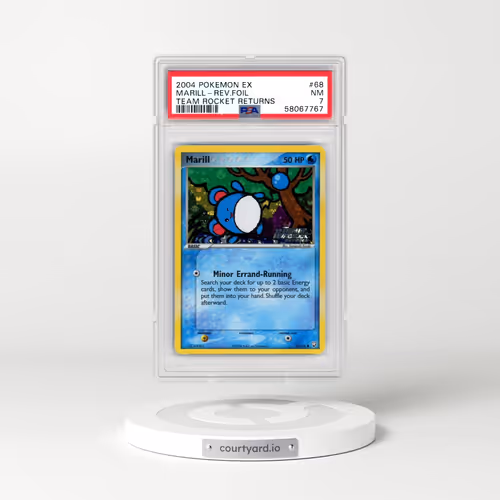 2004 Pokémon EX Team Rocket Returns #68 Marill - Reverse Foil (PSA 7 NM)