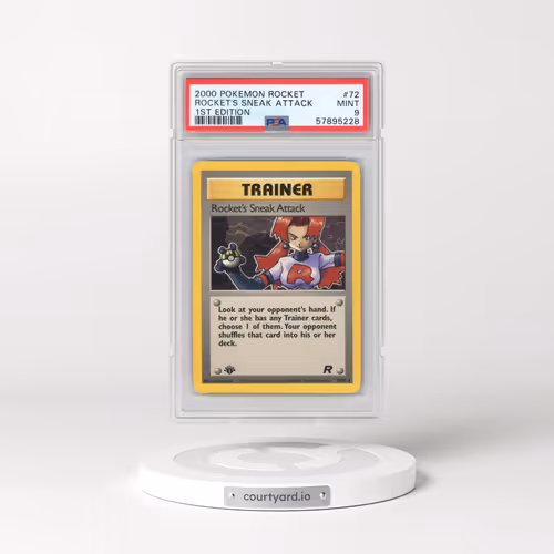2000 Pokémon Rocket #72 Rocket's Sneak Attack - 1st Edition (PSA 9 MINT)