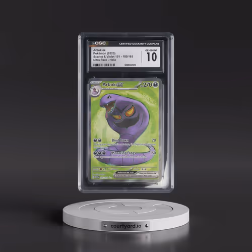 2023 Scarlet & Violet 151 - MEW EN #185/165 Arbok ex - Ultra Rare Holo (CGC 10 GEM MINT)