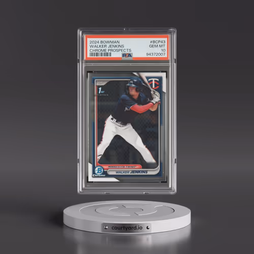 2024 Bowman Chrome Prospects #BCP43 Walker Jenkins (PSA 10 GEM MINT)