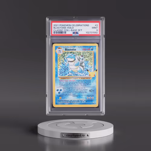 2021 Pokémon Celebrations Classic Collection #2 Blastoise - Holo (PSA 9 MINT)