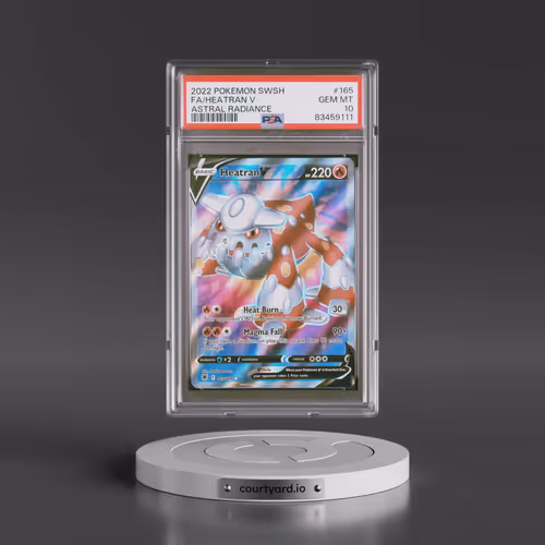 2022 Pokémon Sword & Shield Astral Radiance #165 Heatran V - Holo Full Art (PSA 10 GEM MINT)