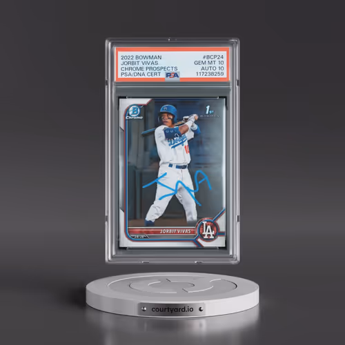 2022 Bowman Chrome Prospects #BCP24 Jorbit Vivas (PSA 10 GEM MINT)