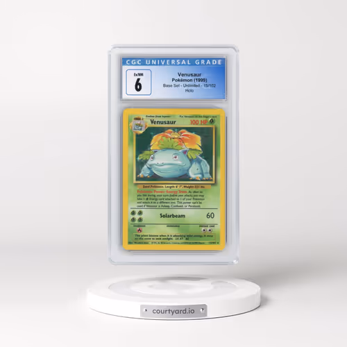 1999 Base Set #15/102 Venusaur - Holo (CGC 6 EX-NM)
