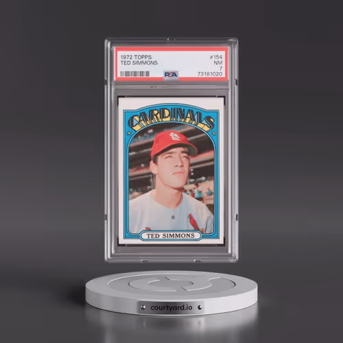 1972 Topps #154 Ted Simmons (PSA 7 NM)