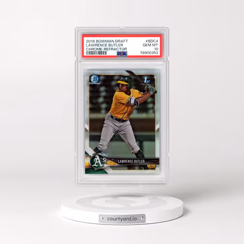 2018 Bowman Draft #BDC4 Lawrence Butler - Chrome-Refractor (PSA 10 GEM MINT)