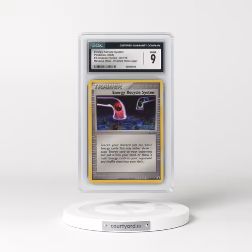 2005 EX Unseen Forces #81/115 Energy Recycle System - Reverse Holo Inverted Holo Layer (CGC 9 MINT)