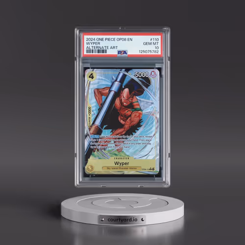 2024 One Piece OP08-Two Legends #110 Wyper - Alternate Art (PSA 10 GEM MINT)