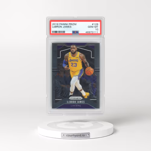 2019 Panini Prizm #129 LeBron James (PSA 10 GEM MINT)