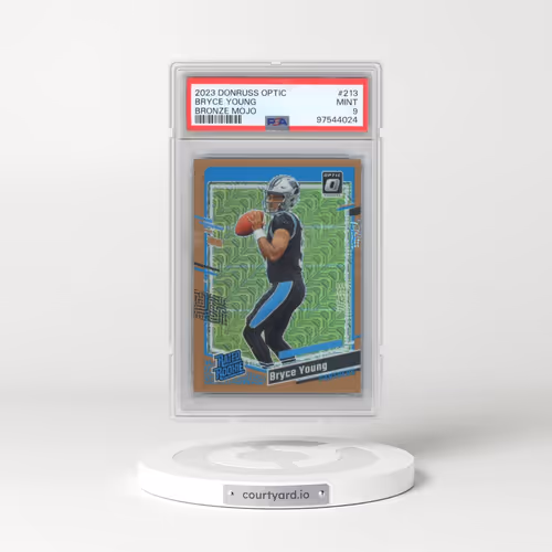 2023 Panini Donruss Optic #213 Bryce Young - Bronze Mojo (PSA 9 MINT)