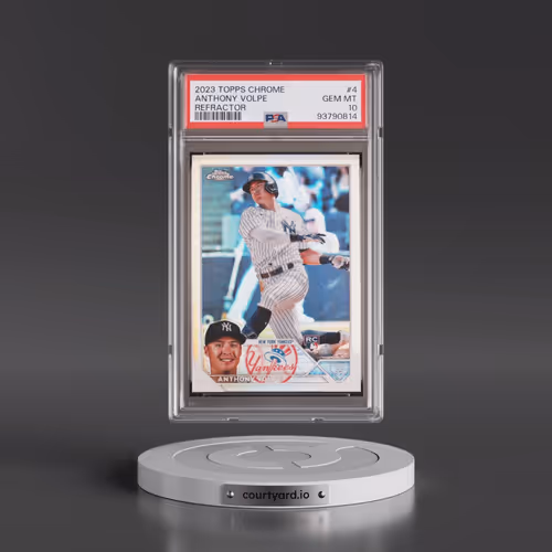 2023 Topps Chrome #4 Anthony Volpe - Refractor (PSA 10 GEM MINT)