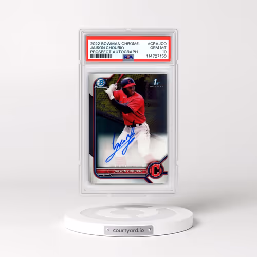 2022 Bowman Chrome Prospect Autographs #CPAJCO Jaison Chourio (PSA 10 GEM MINT)