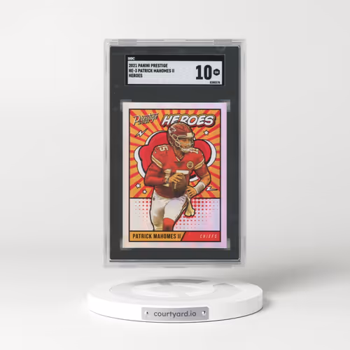 2021 Panini Prestige #HE-3 Patrick Mahomes II - Heroes (SGC 10 GEM MINT)